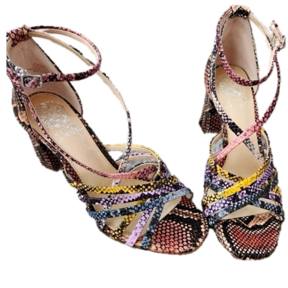 Vince Camino Multicolor Strappy Heels